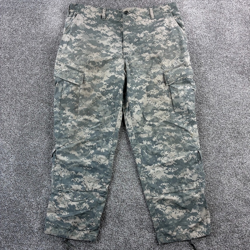 Army Combat Uniform Pants Mens Large Short Digital Camo Military Cargo Trousers